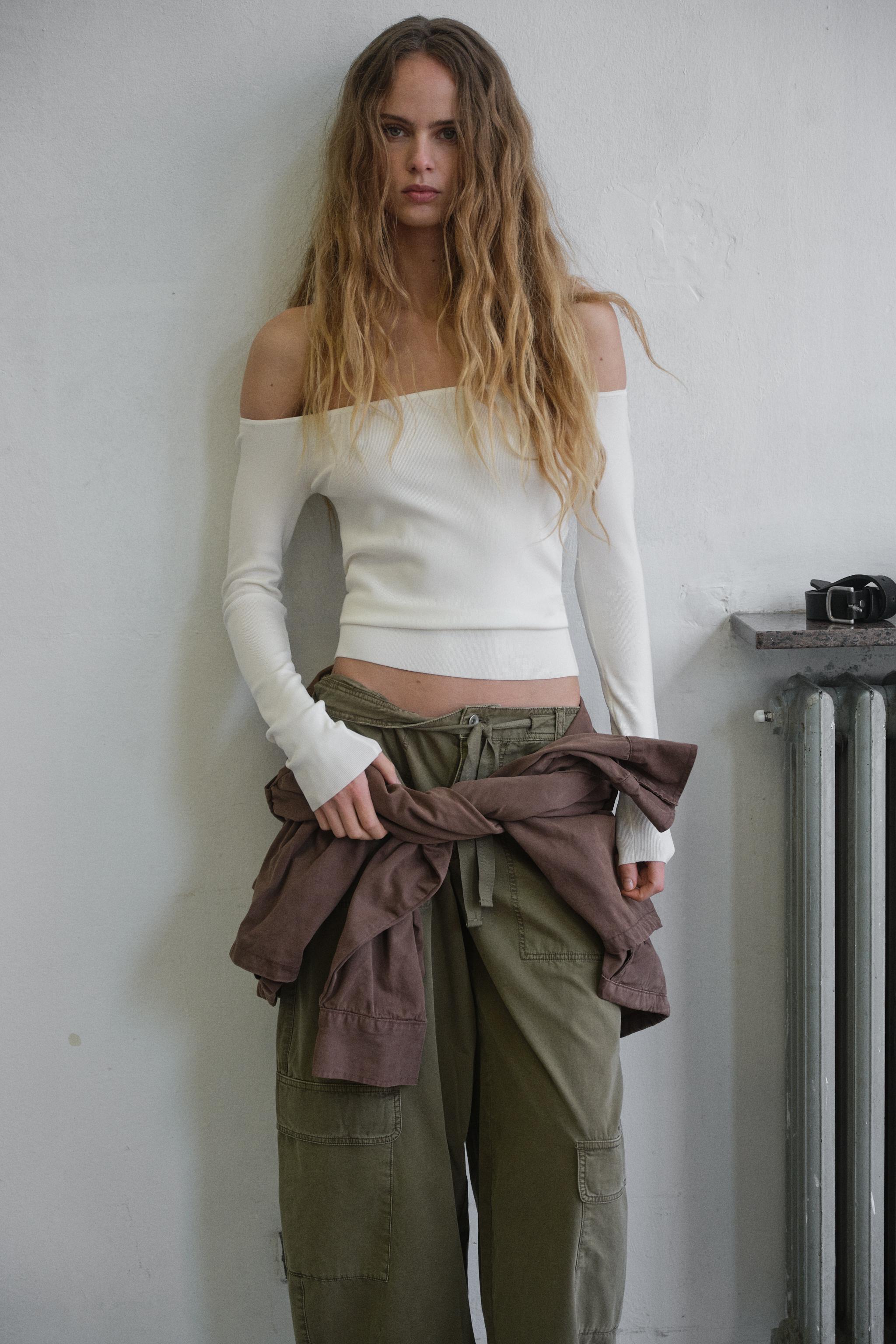 TOP EN MAILLE OFF SHOULDER